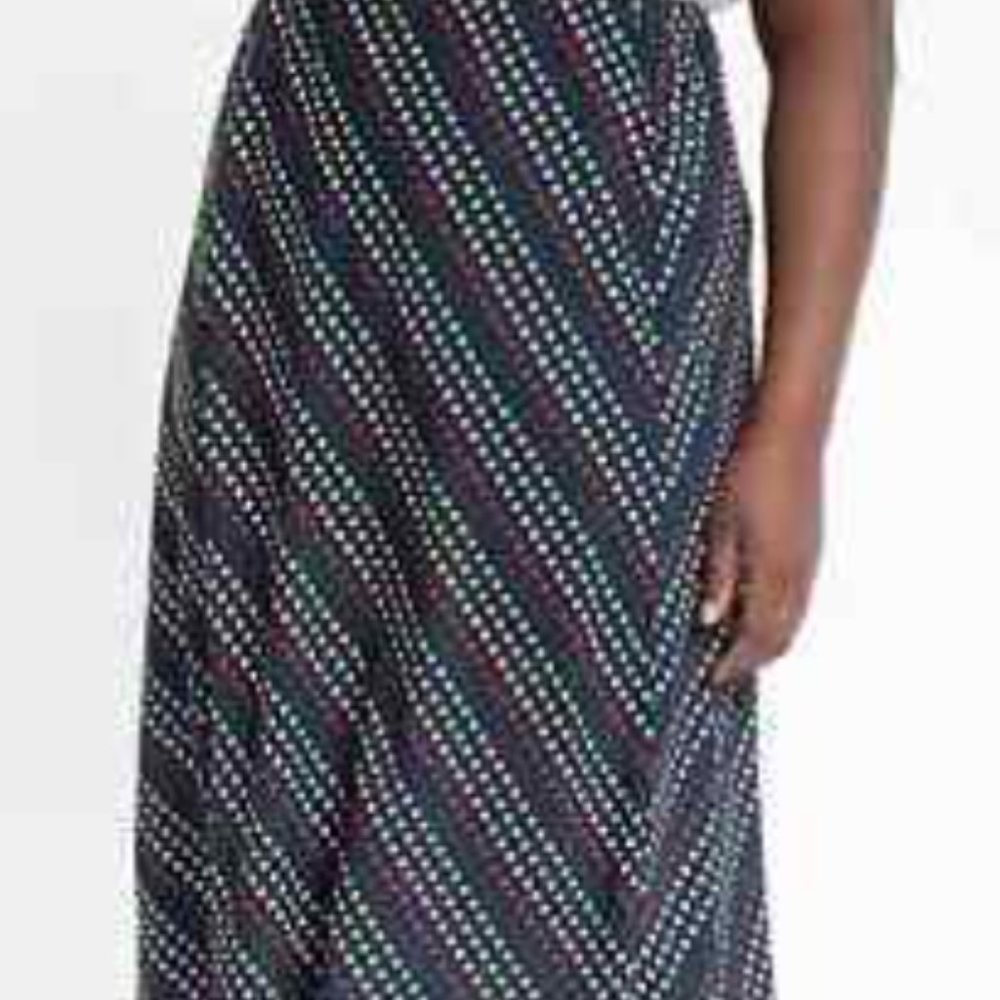 Eloquii Printed Women Size 16 Multi Colorful Dots